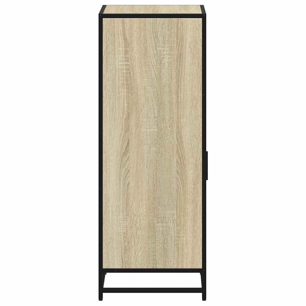 Baderomsskap Sonoma eik 35x37,5x100 cm konstruert tre
