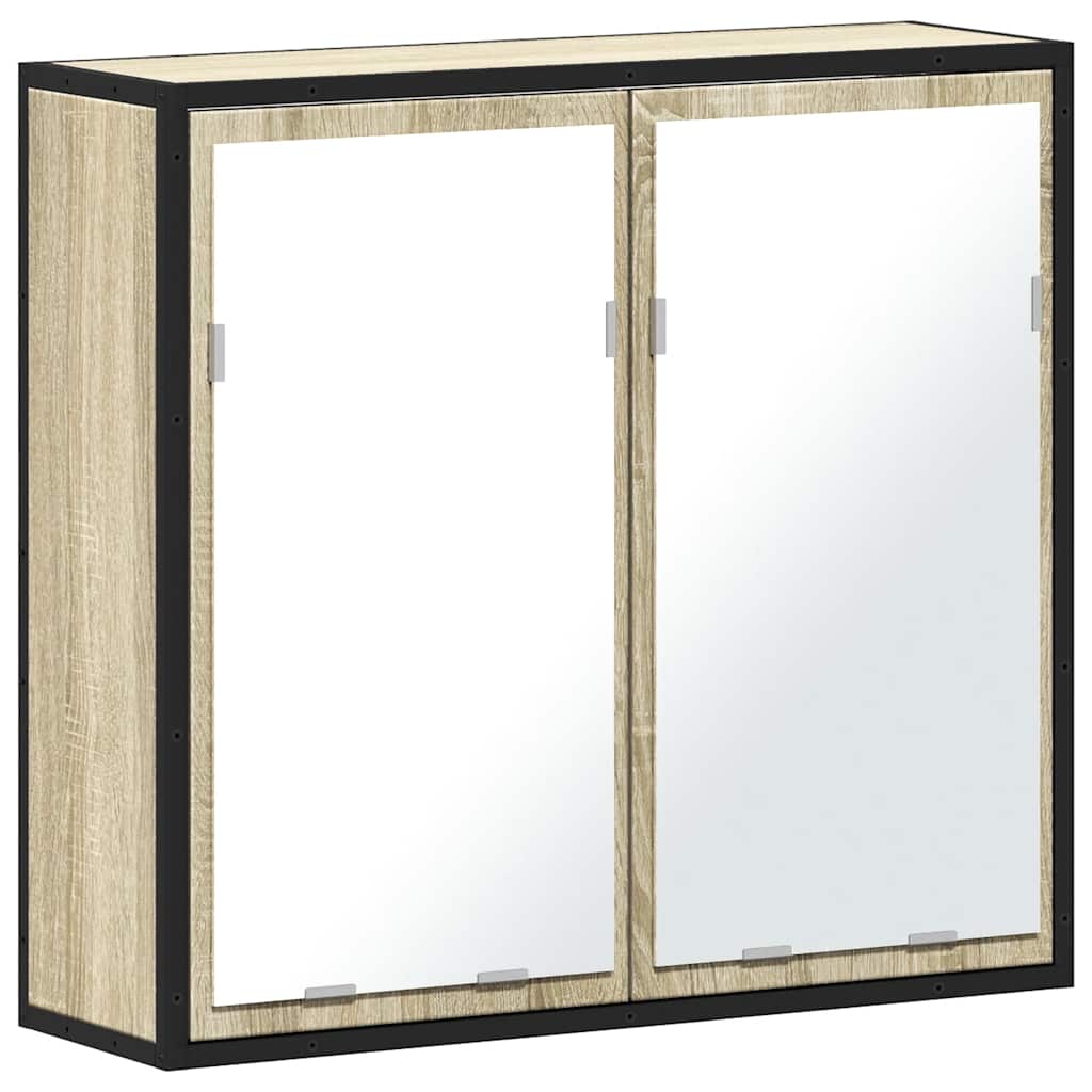 Baderomsspeilskap Sonoma eik 65x20x60 cm konstruert tre