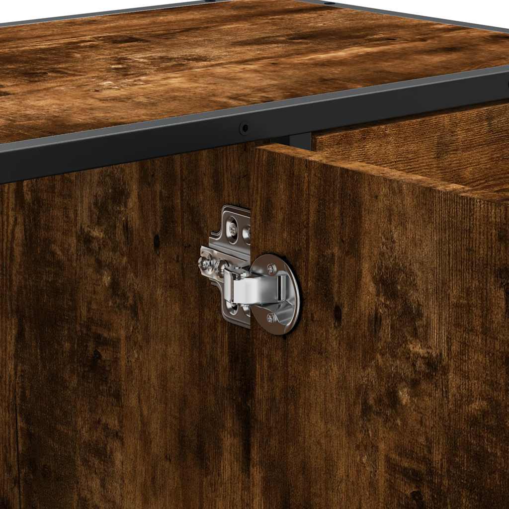 Servantskap røkt eik 80x33x60 cm konstruert tre