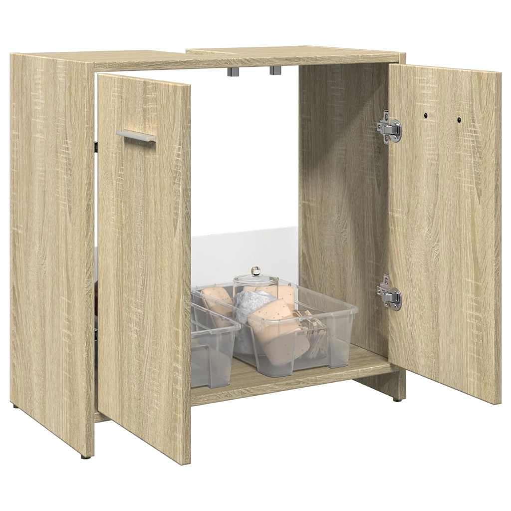 Servantskap sonoma eik 60x33x60 cm konstruert tre