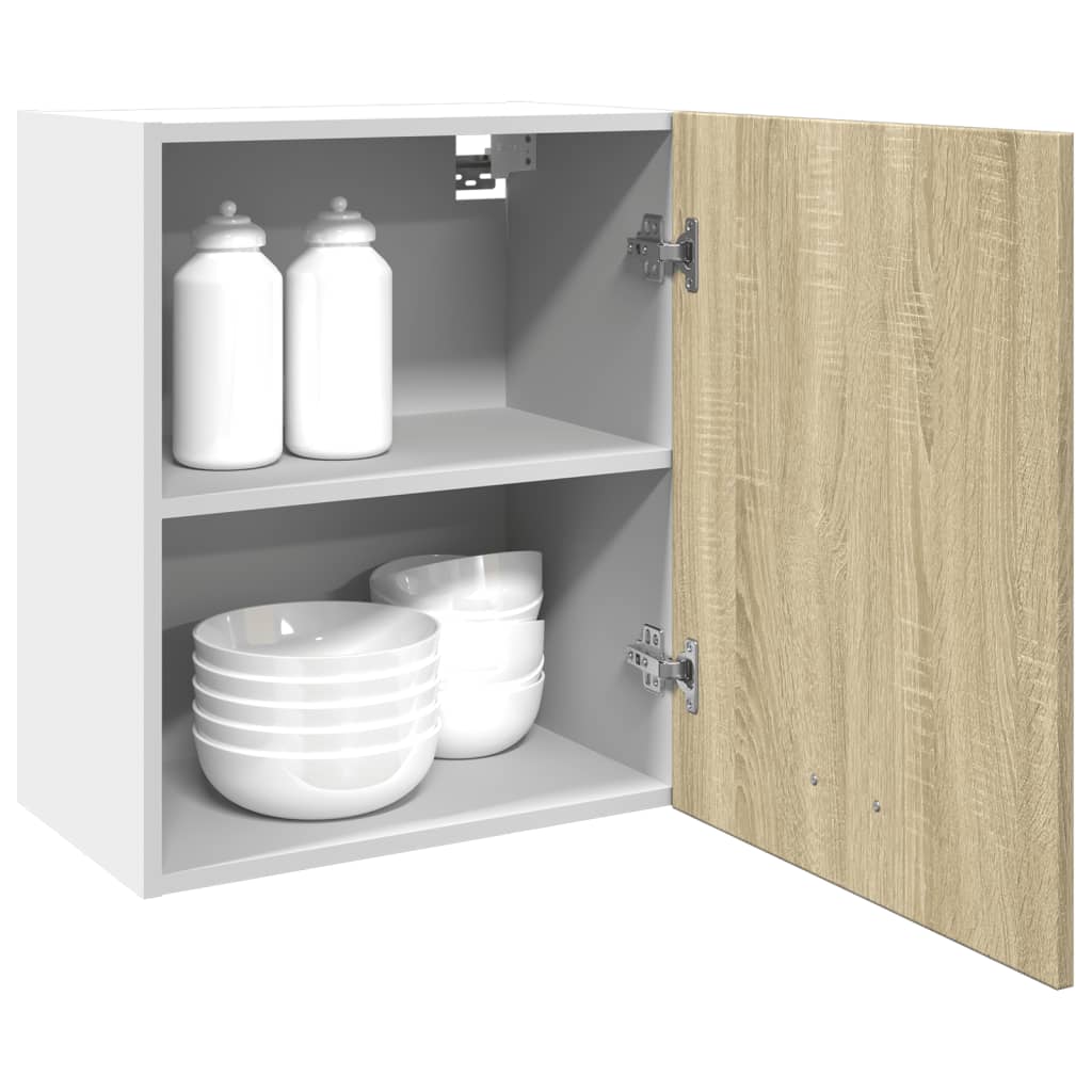 Veggmontert skap "Lyon" sonoma eik 50x31x60 cm konstruert tre