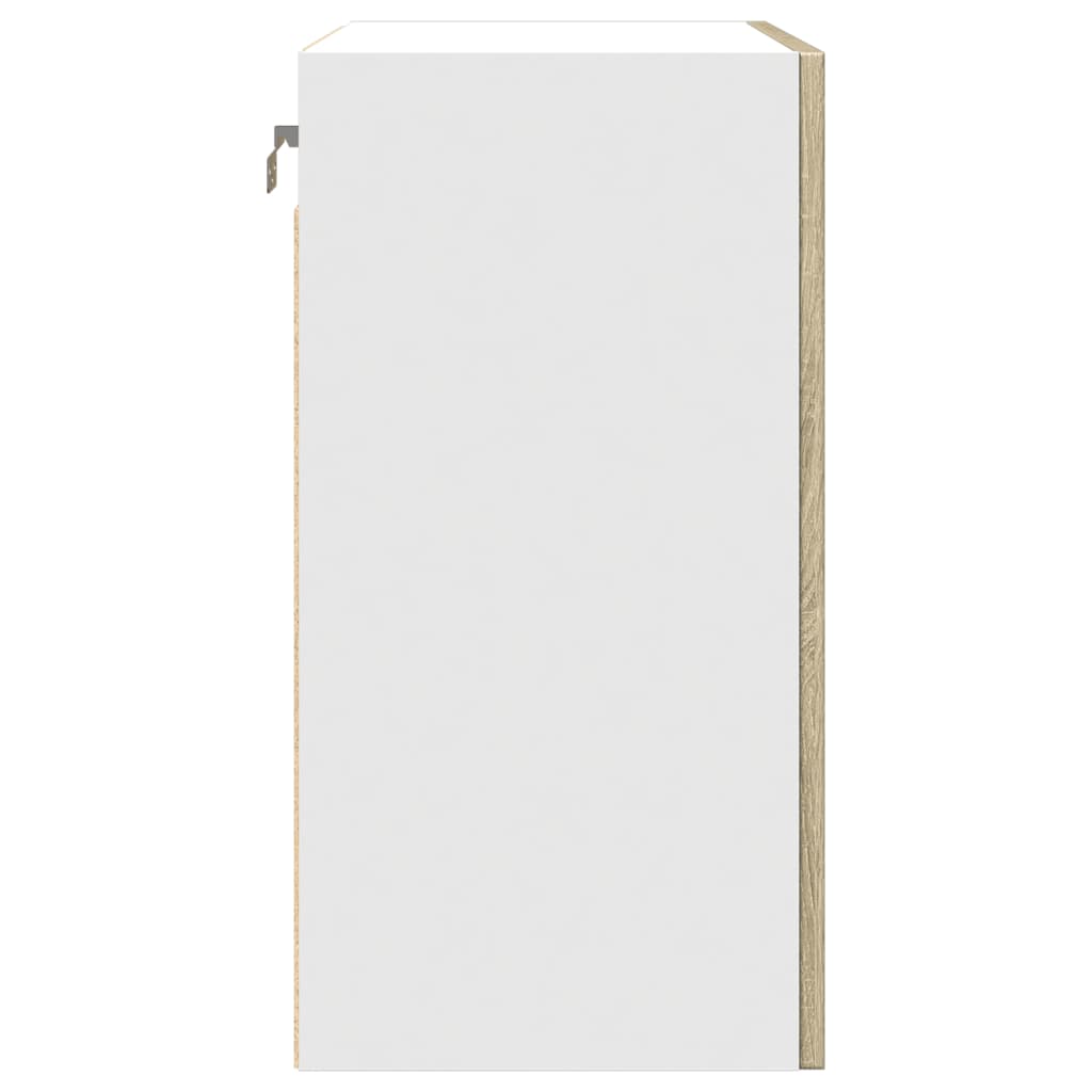 Veggmontert skap "Lyon" sonoma eik 50x31x60 cm konstruert tre