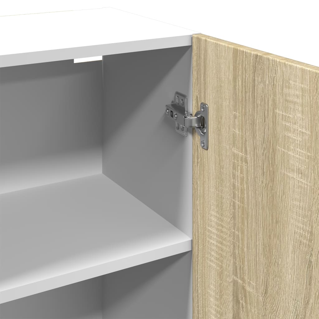 Veggmontert skap "Lyon" sonoma eik 50x31x60 cm konstruert tre