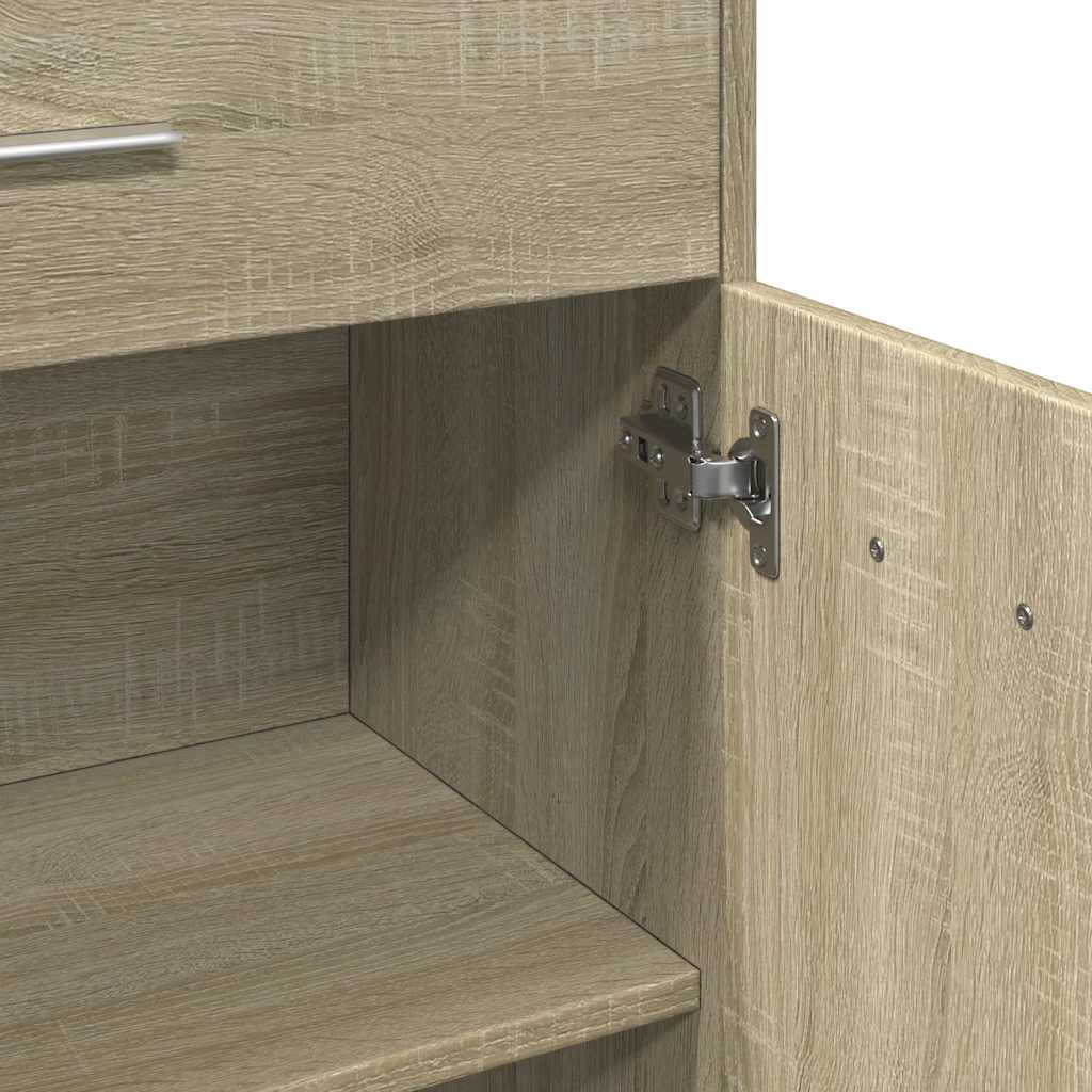 Baderomsskap sonoma eik 60x33x80 cm sponplate