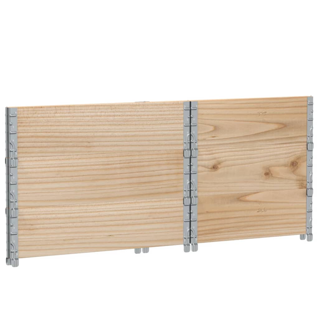 Pallekarmer 3 stk grå 80x60 cm heltre furu