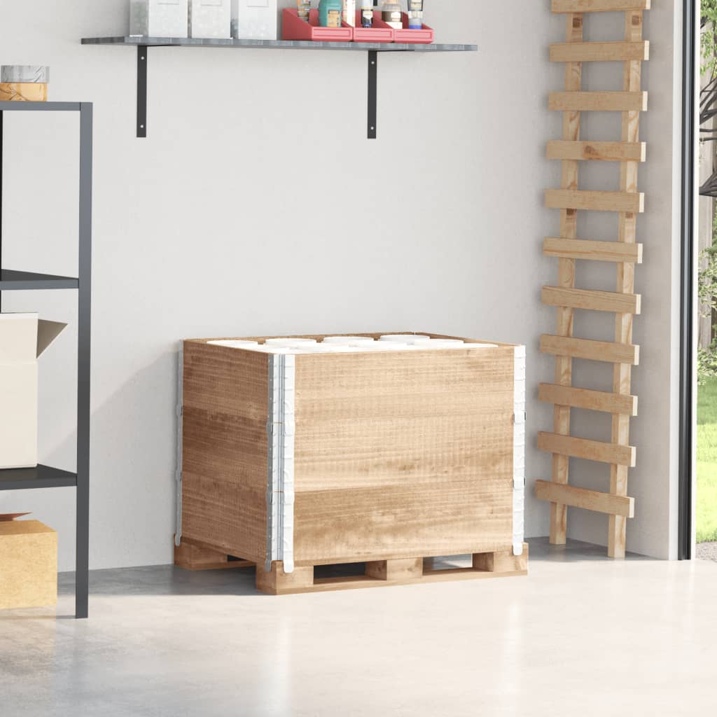 Pallekarmer 3 stk grå 80x60 cm heltre furu