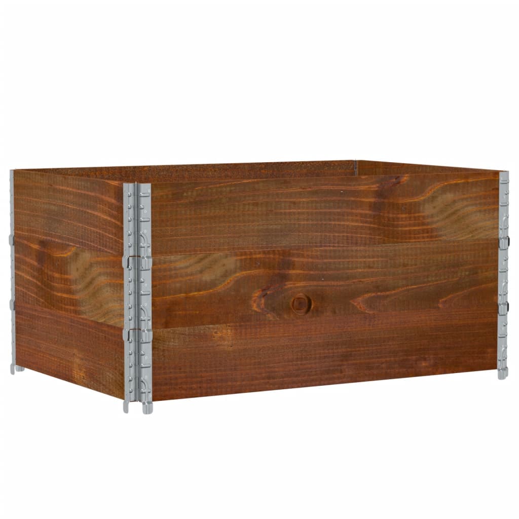 Pallekarmer 3 stk brun 120x80 cm heltre furu