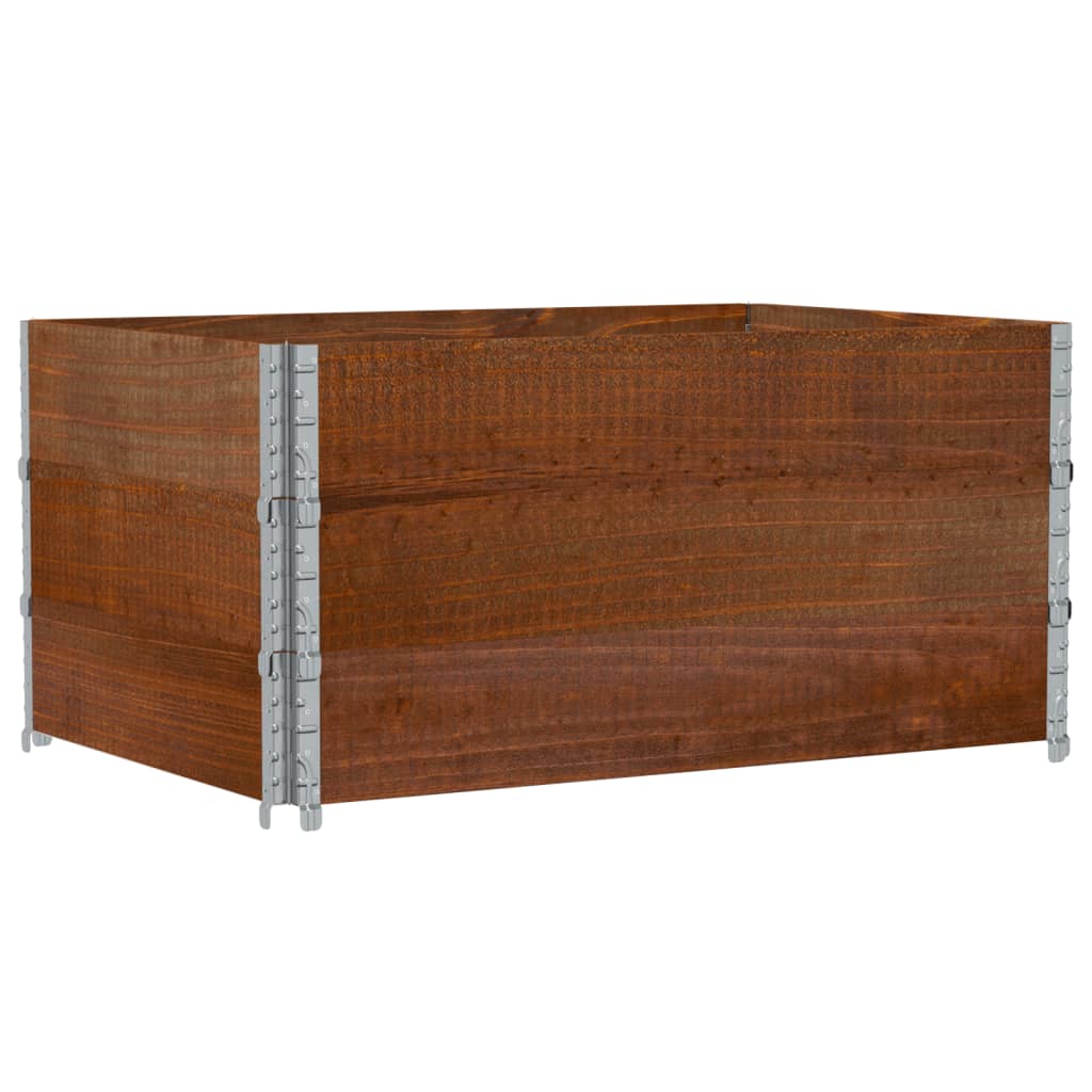 Pallekarmer 3 stk brun 120x80 cm heltre furu