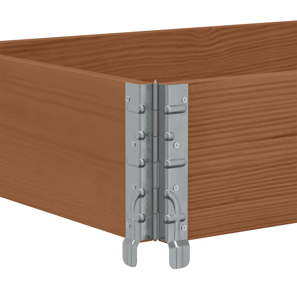 Pallekarmer 3 stk brun 150x50 cm heltre furu vidaXL