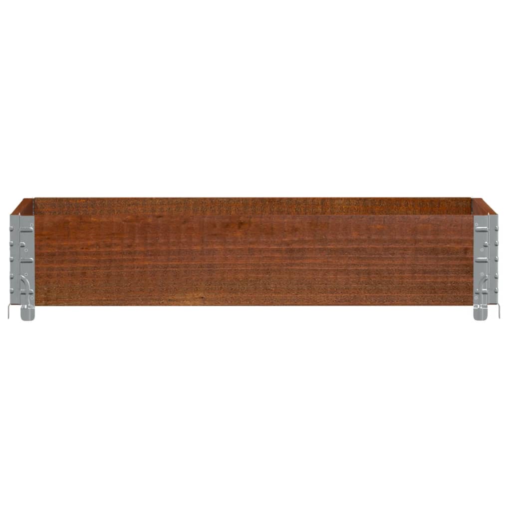 Plantekasse brun 100x50 cm heltre furu vidaXL