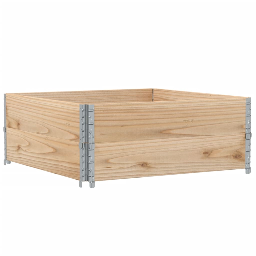 Plantekasse 100x100 cm heltre furu vidaXL