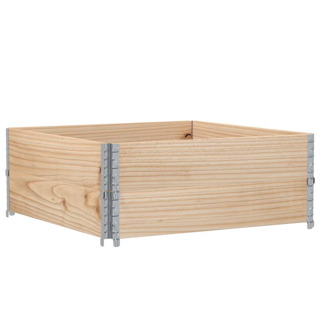 Plantekasse 100x100 cm heltre furu vidaXL