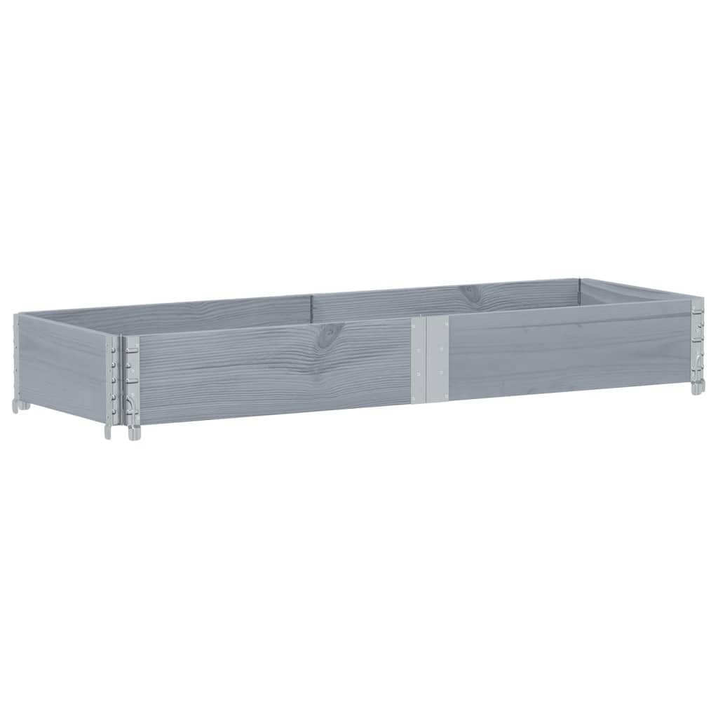 Hageplantekasse grå 150x50 cm heltre furu vidaXL