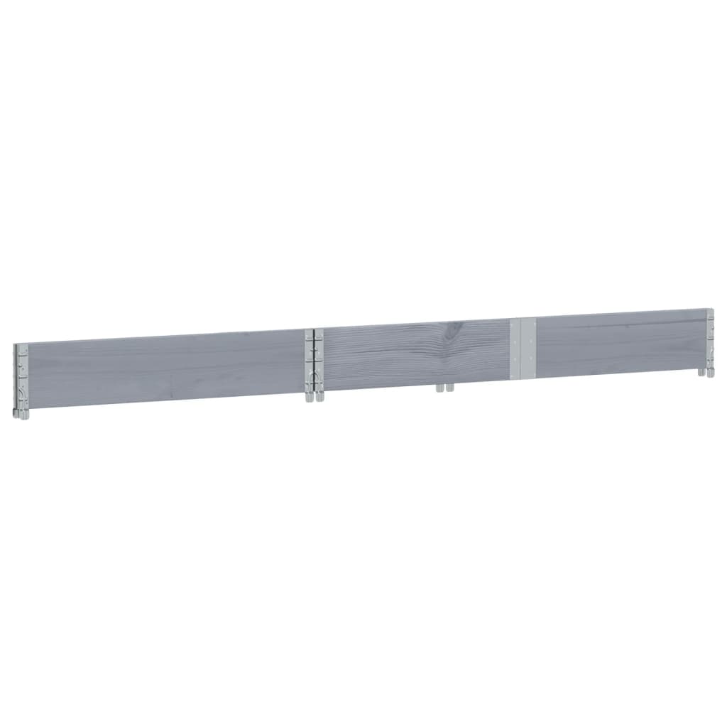 Hageplantekasse grå 150x50 cm heltre furu vidaXL