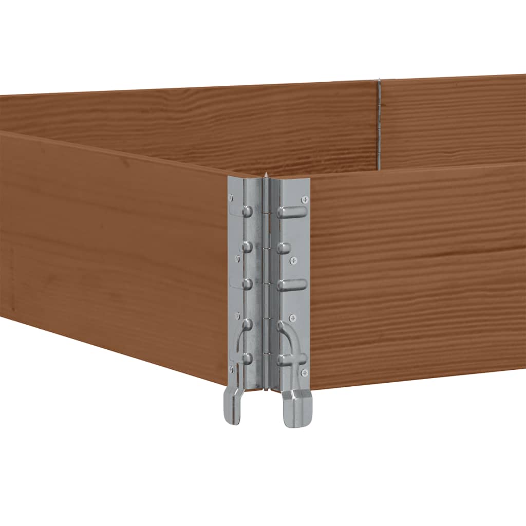 Plantekasse brun 150x100 cm heltre furu vidaXL