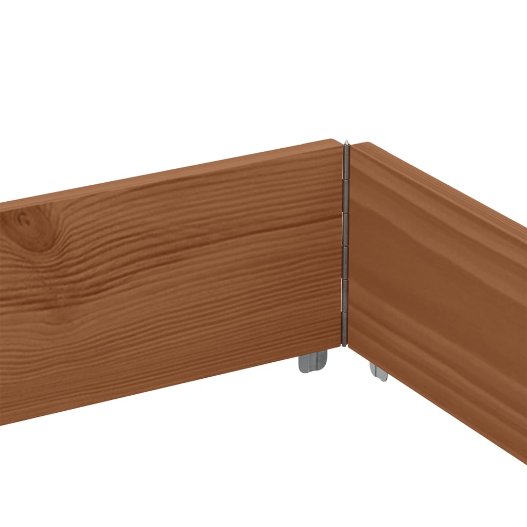 Plantekasse brun 150x100 cm heltre furu vidaXL