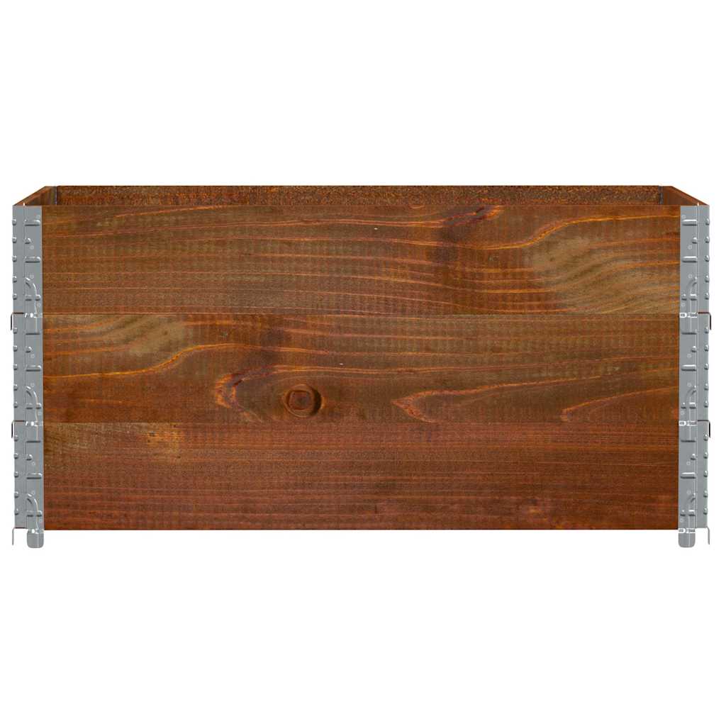 Plantekasse brun 120x80 cm heltre furu