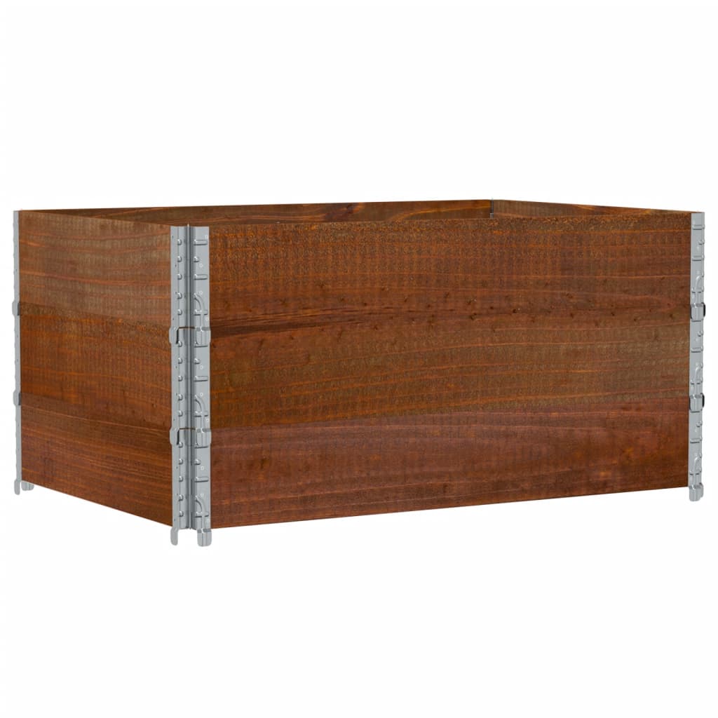 Plantekasse brun 120x80 cm heltre furu