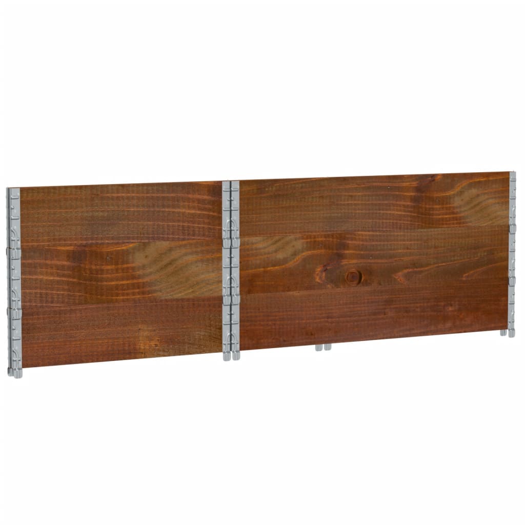 Plantekasse brun 120x80 cm heltre furu