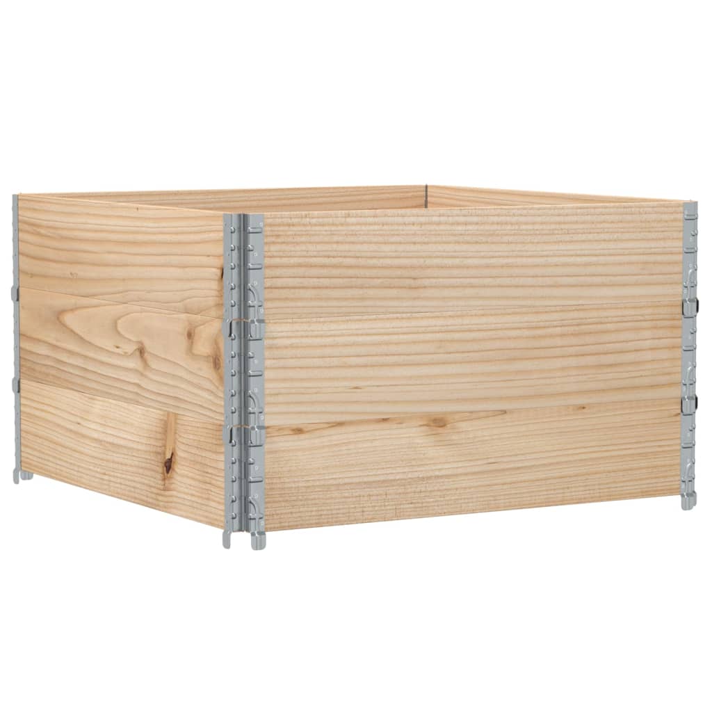 Plantekasse 100x100 cm heltre furu vidaXL