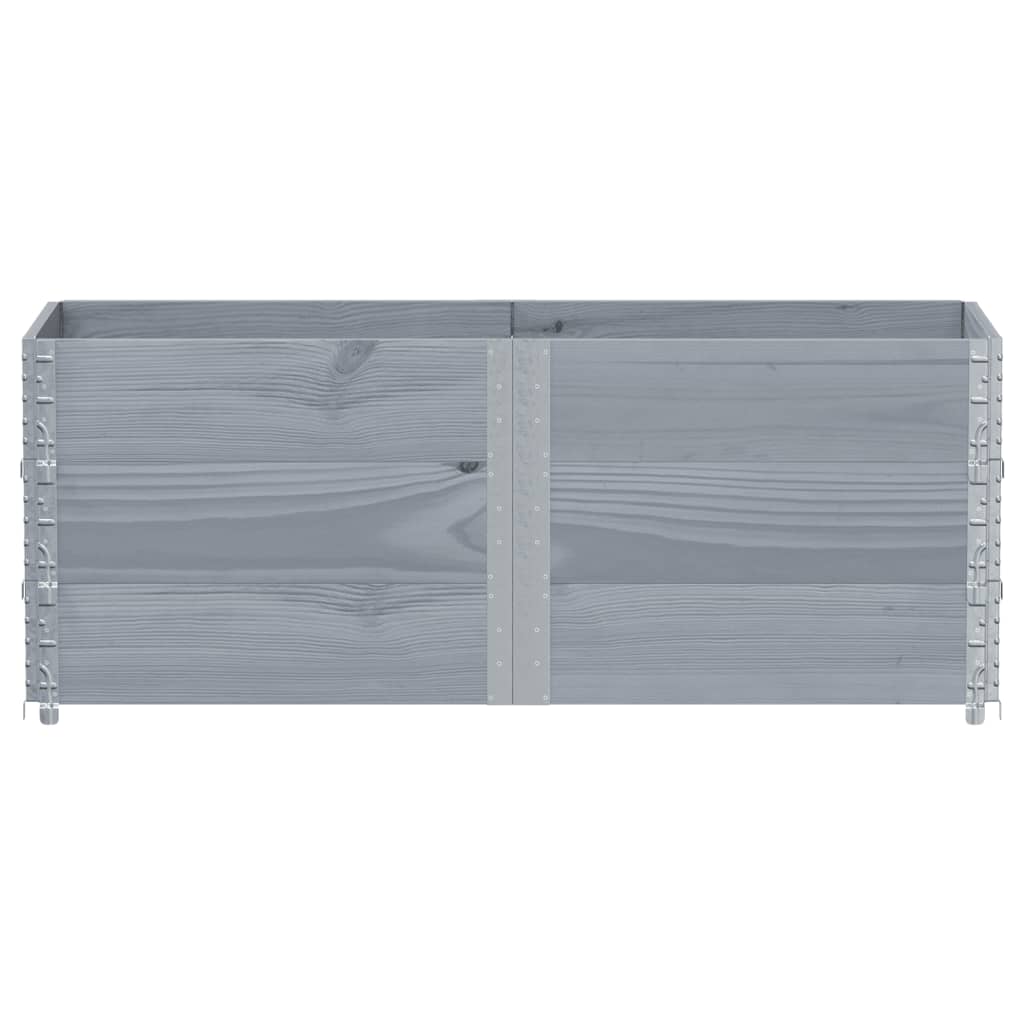 Hageplantekasse grå 150x50 cm heltre furu