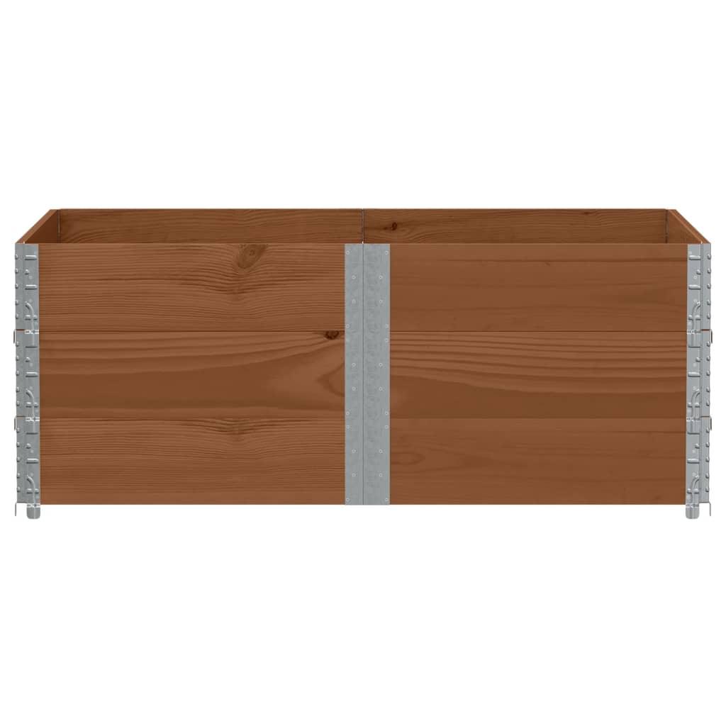 Plantekasse brun 150x100 cm heltre furu vidaXL