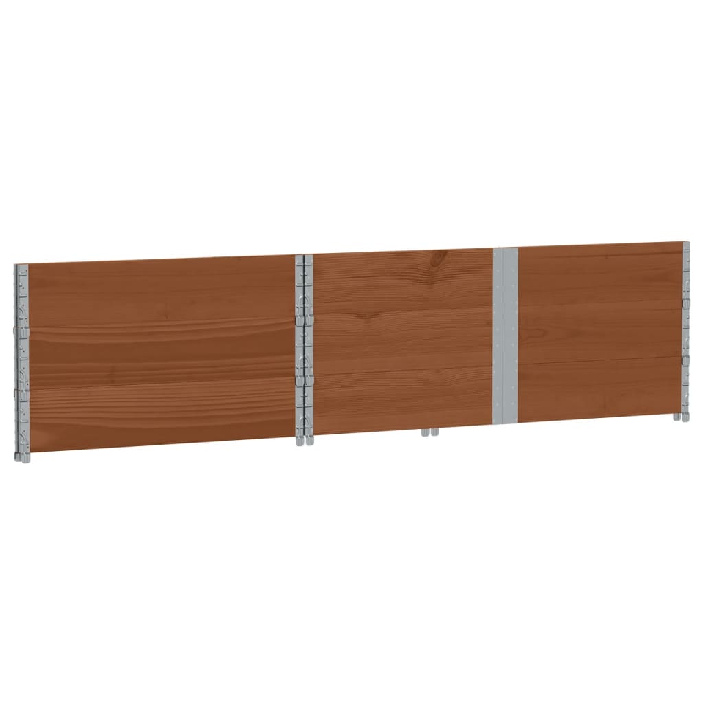 Plantekasse brun 150x100 cm heltre furu vidaXL