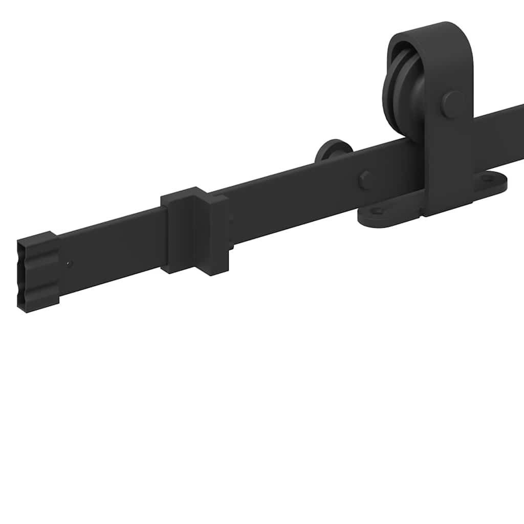 Utstyr for skyvedør 152,5 cm stål svart