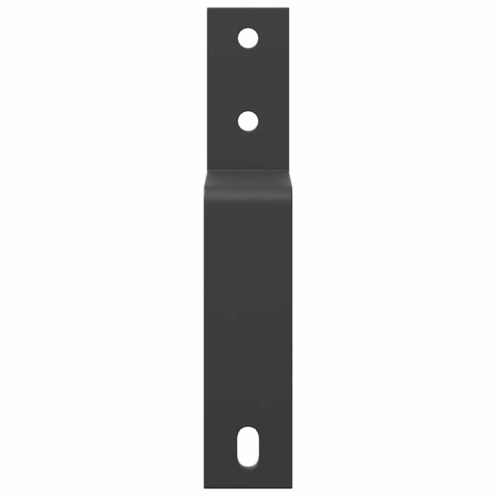 Låvedørsbypassbraketter 5 stk for flatskinner karbonstål