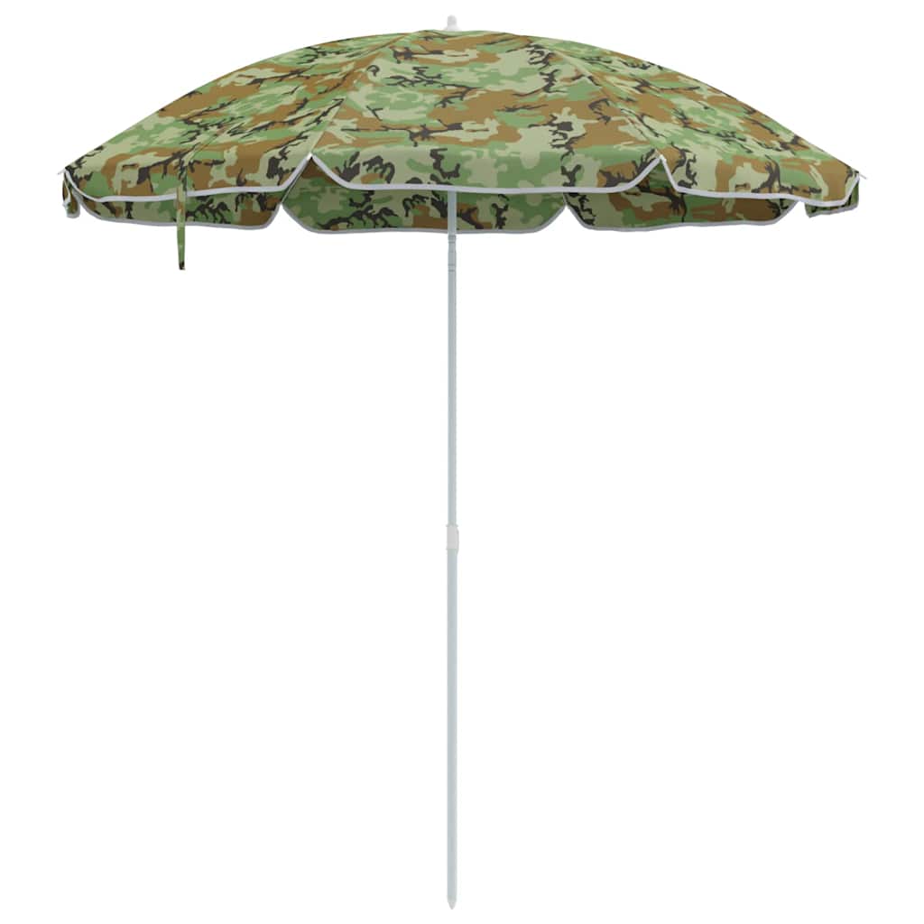 Hageparasol 240 cm 170T polyester Kamuflasje