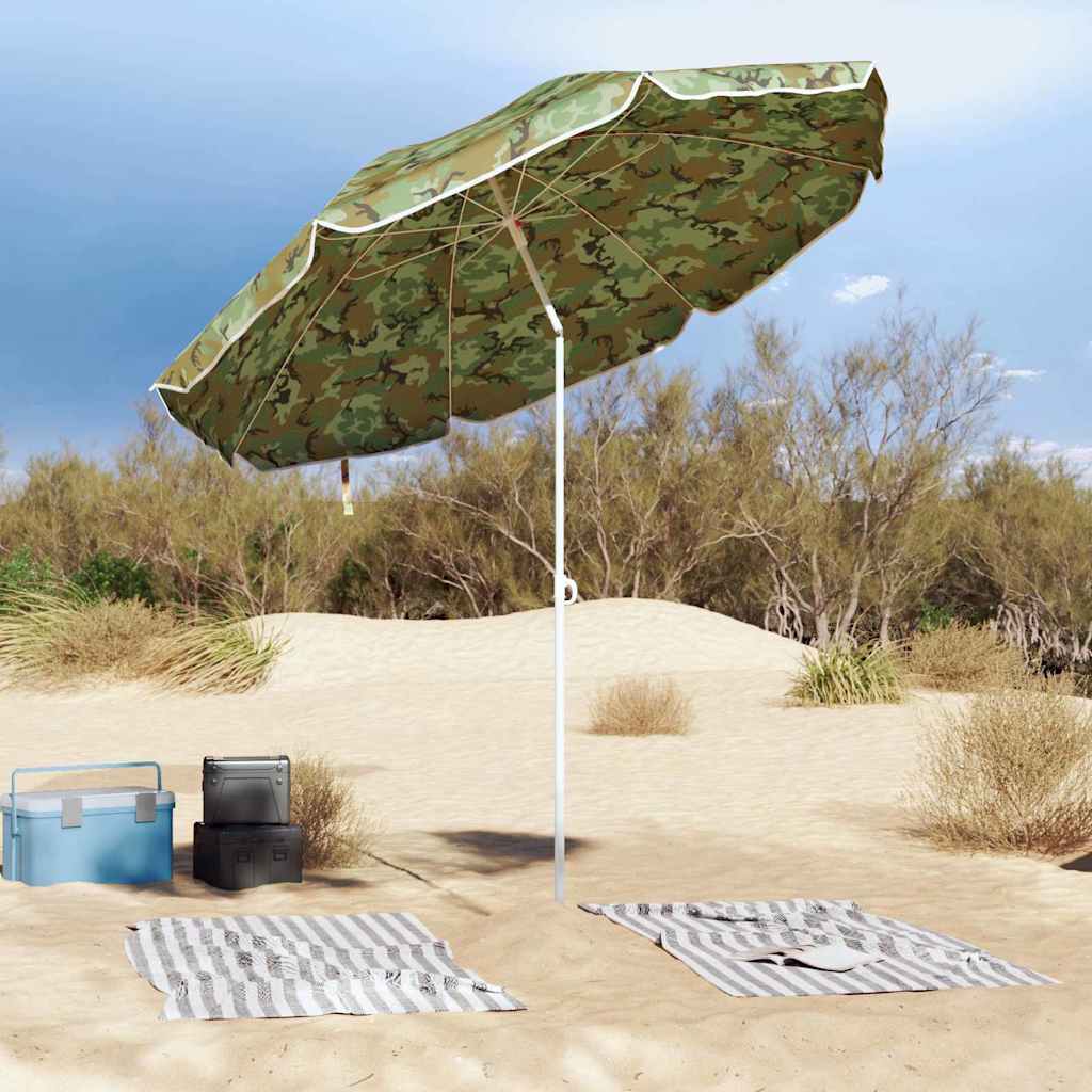 Hageparasol 263 x 263 x 272 cm 170T polyester Kamuflasje