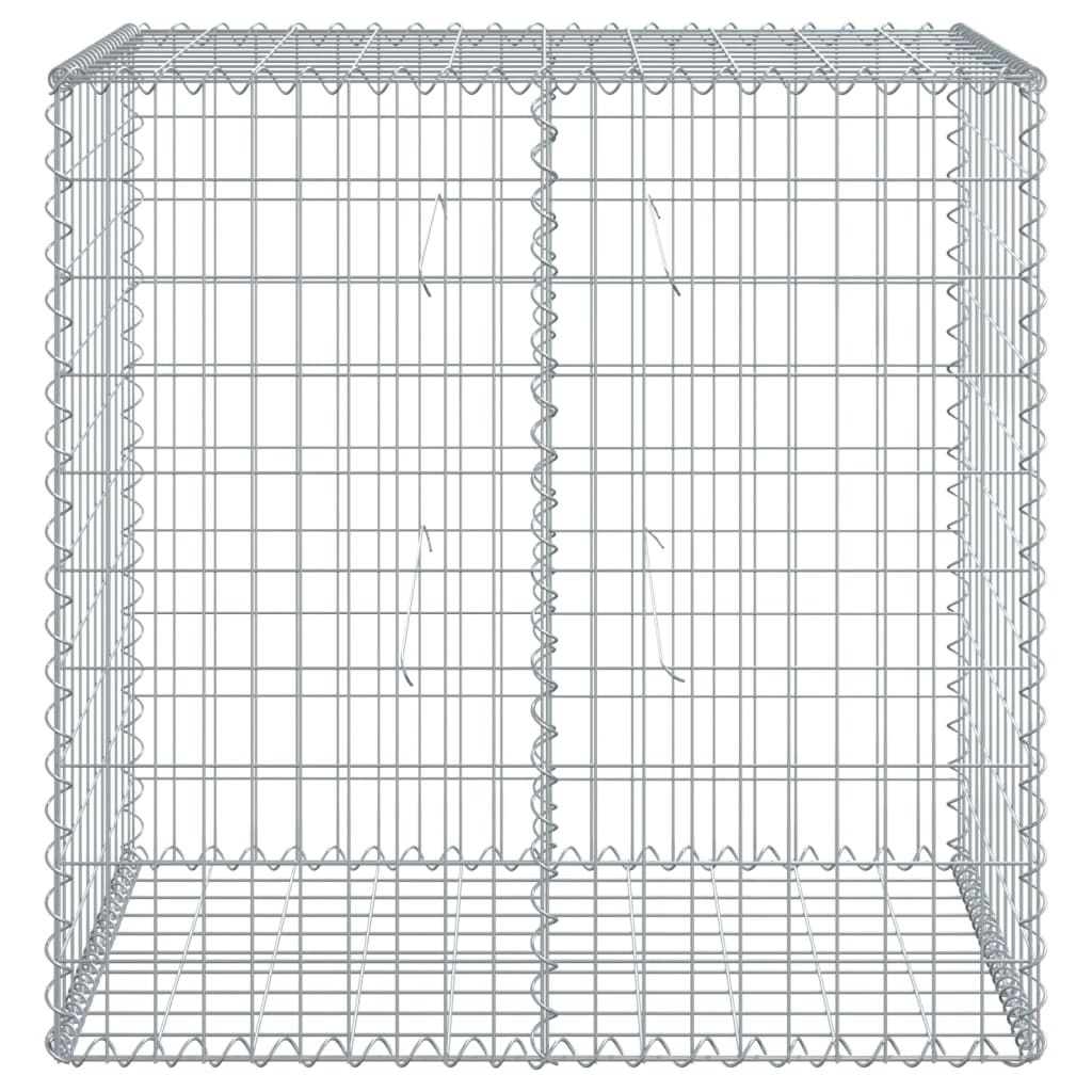 Gabionkurv med deksel 100x50x100 cm galvanisert jern