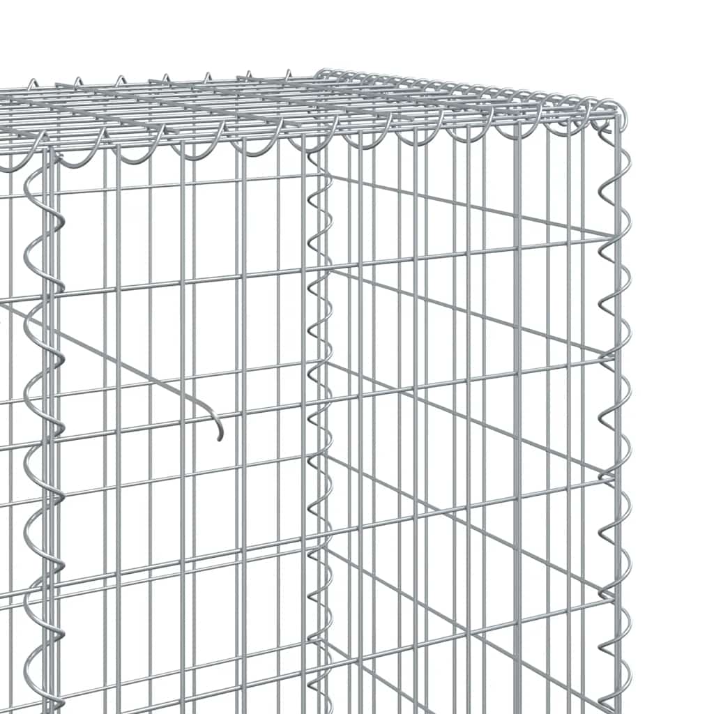 Gabionkurv med deksel 800x50x100 cm galvanisert jern