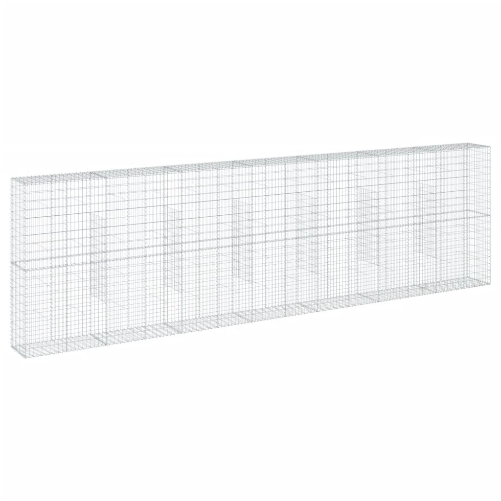 Gabionkurv med deksel 700x50x200 cm galvanisert jern