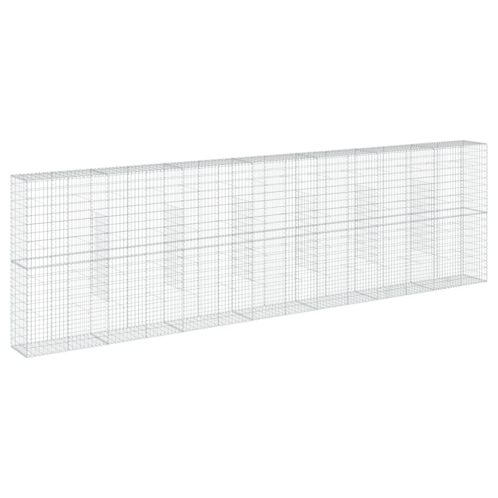 Gabionkurv med deksel 700x50x200 cm galvanisert jern