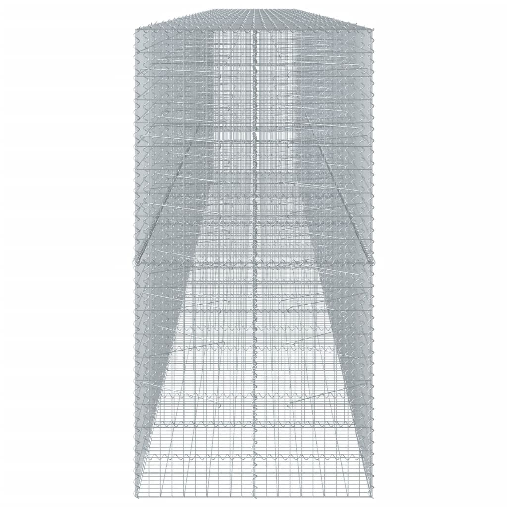 Gabionkurv med deksel 1100x100x200 cm galvanisert jern