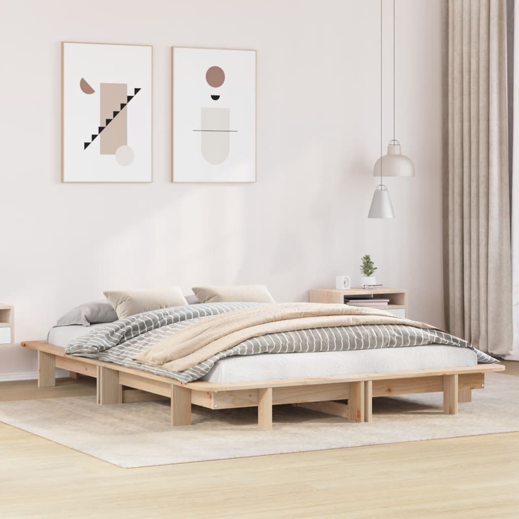 Sengeramme uten madrass 120x190 cm heltre furu