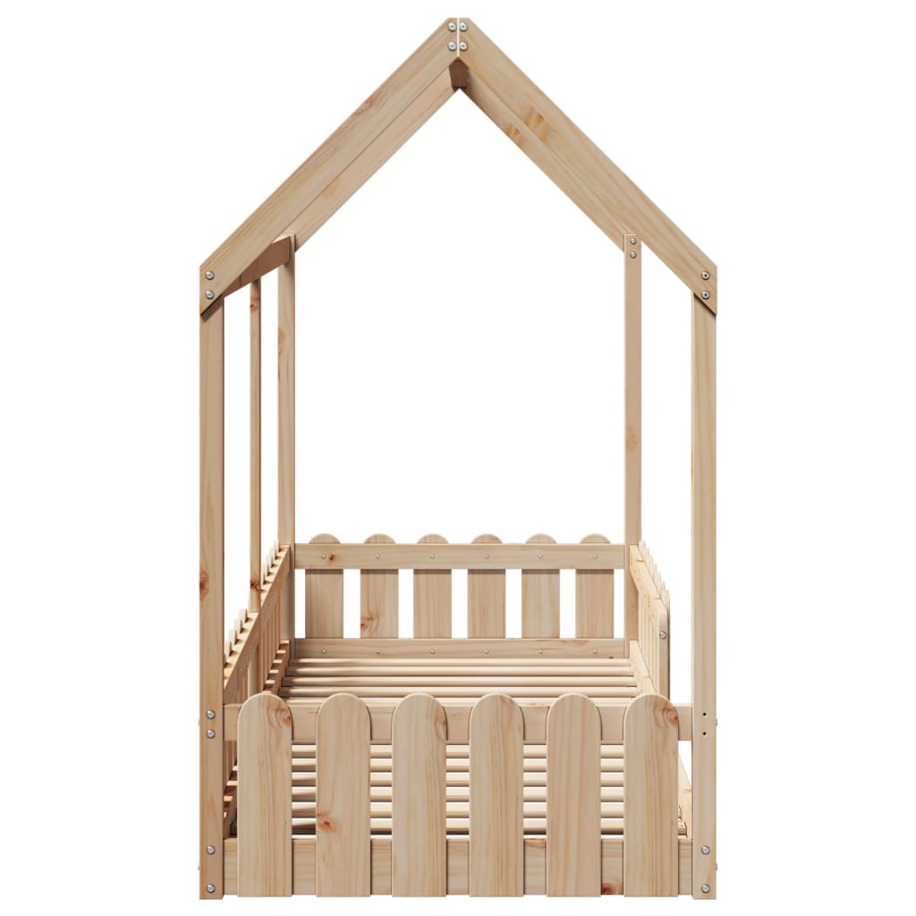 Barnesengeramme hus 80x200 cm heltre furu