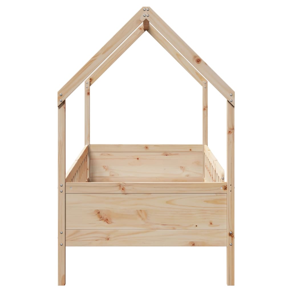 Barnesengeramme hus 90x190 cm heltre furu