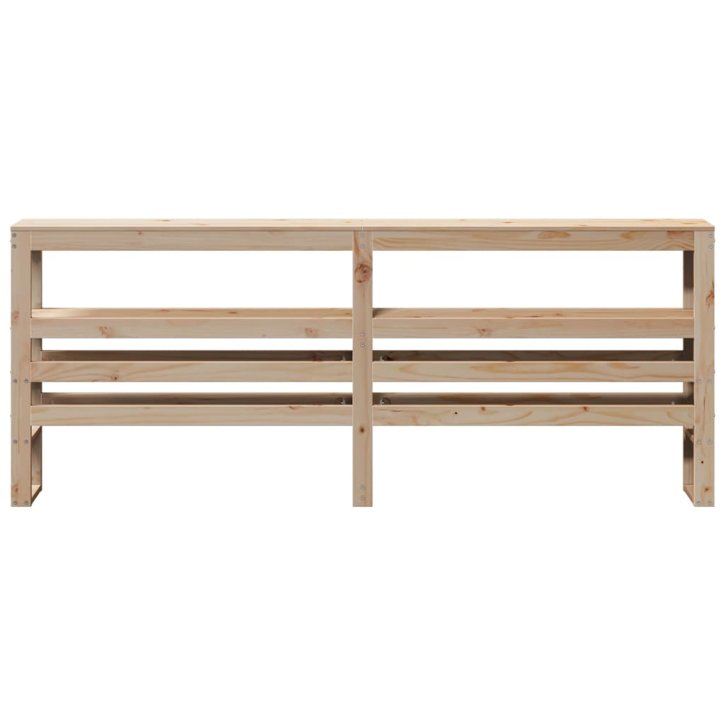 Hodegavl med hylle 200 cm heltre furu