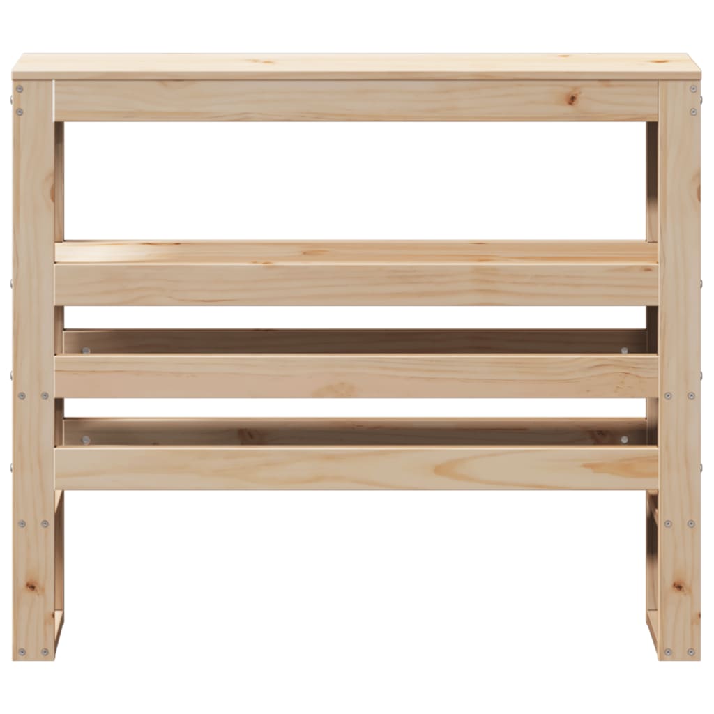 Hodegavl med hyller 100 cm heltre furu