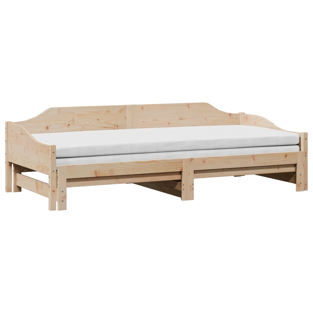 Uttrekkbar dagseng 90x190 cm heltre furu