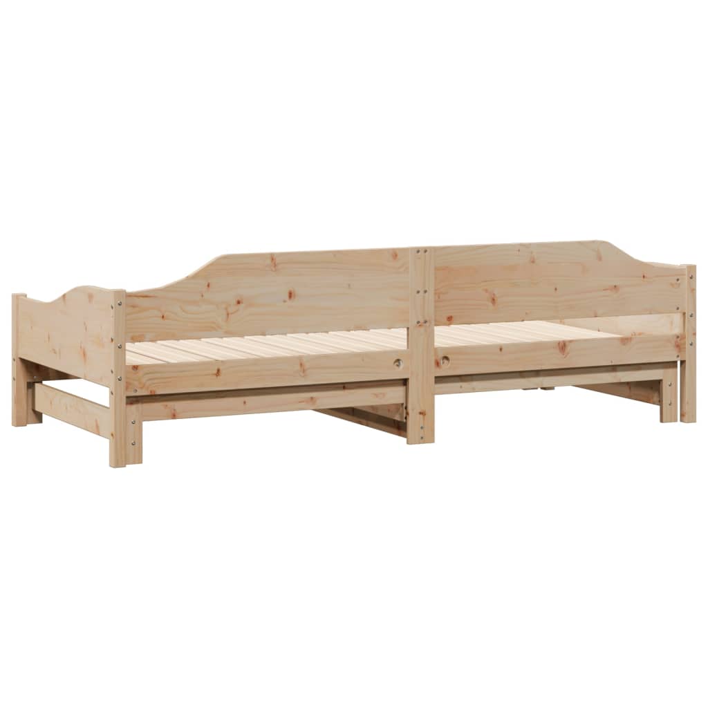Uttrekkbar dagseng 90x190 cm heltre furu