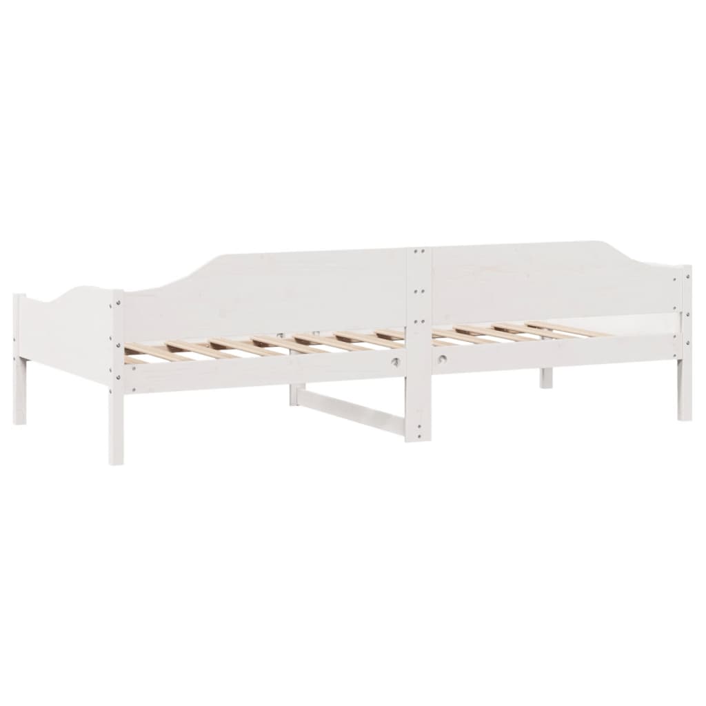 Sengeramme uten madrass hvit 90x190 cm heltre furu