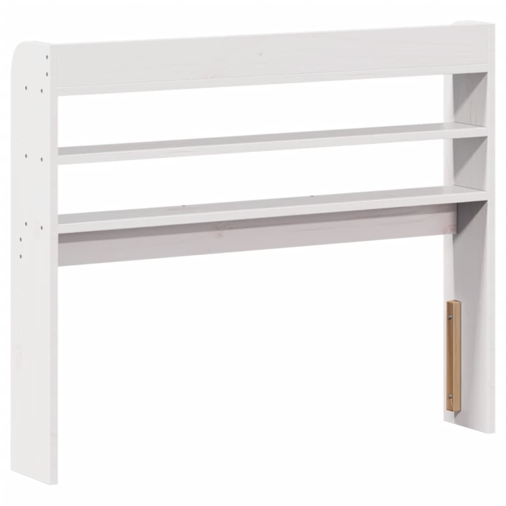 Hodegavl med hyller hvit 100 cm heltre furu