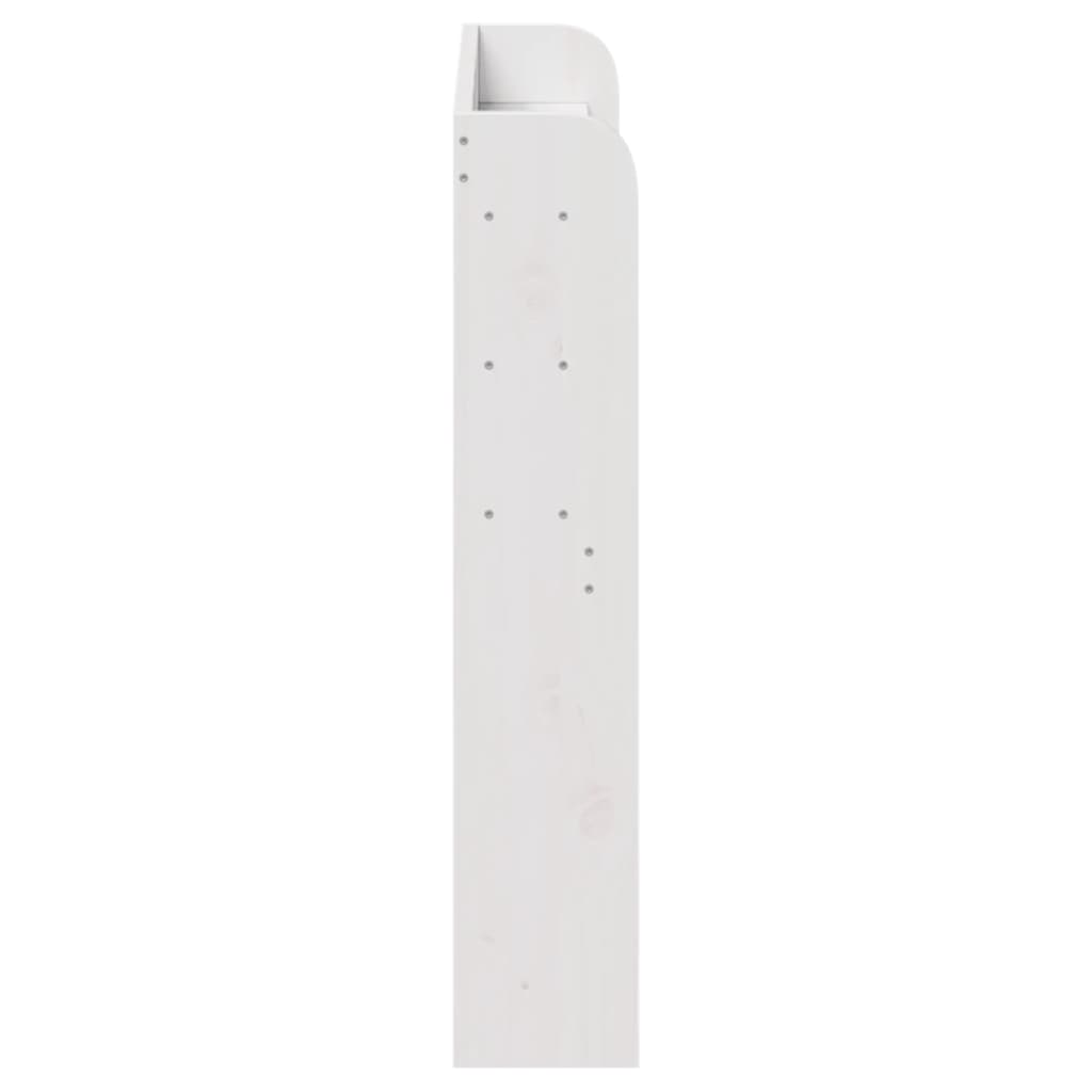 Hodegavl med hyller hvit 90 cm heltre furu