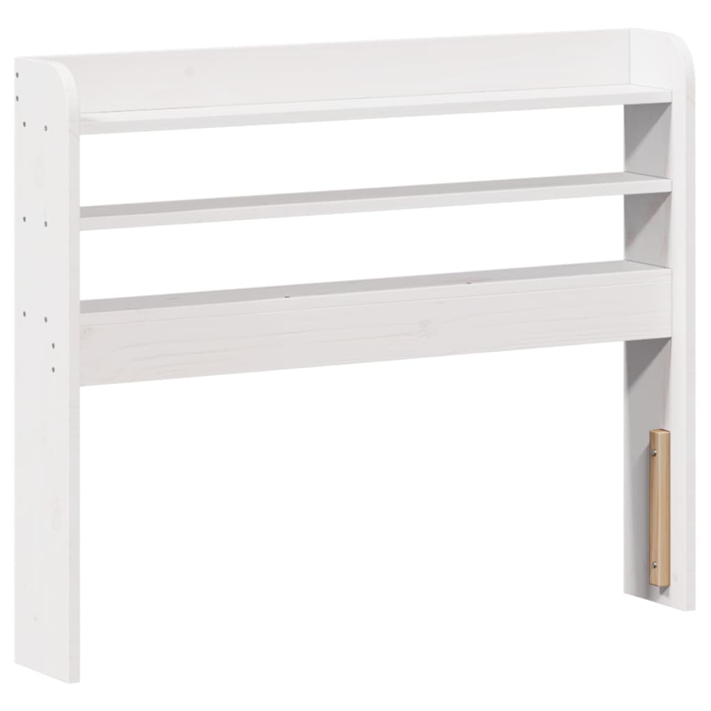 Hodegavl med hyller hvit 75 cm heltre furu