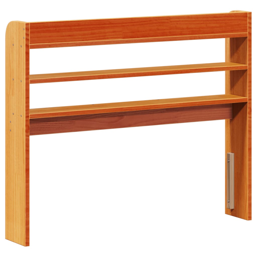 Hodegavl med hyller voksbrun 75 cm heltre furu