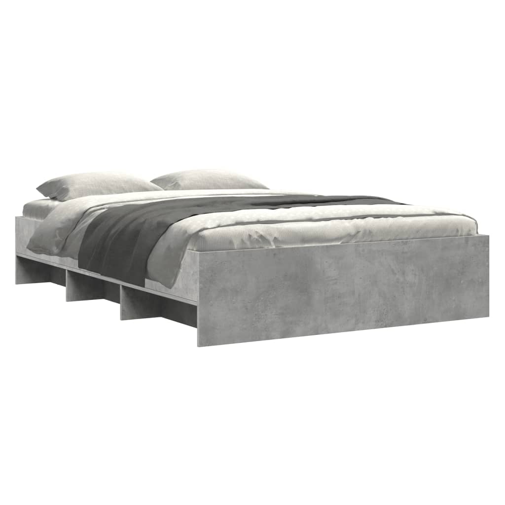 Sengeramme betonggrå 120x200 cm konstruert tre