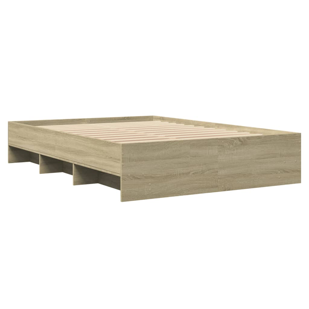 Sengeramme uten madrass sonoma eik 120x190 cm konstruert tre